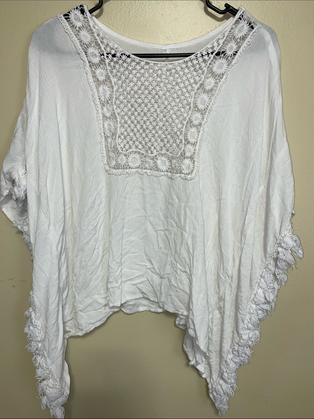 White • Crochet-Accent • Boho • Top - Picture 2 of 6